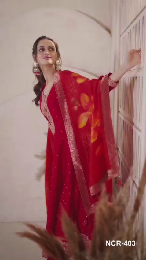 Anarkali Kurti Suit Set