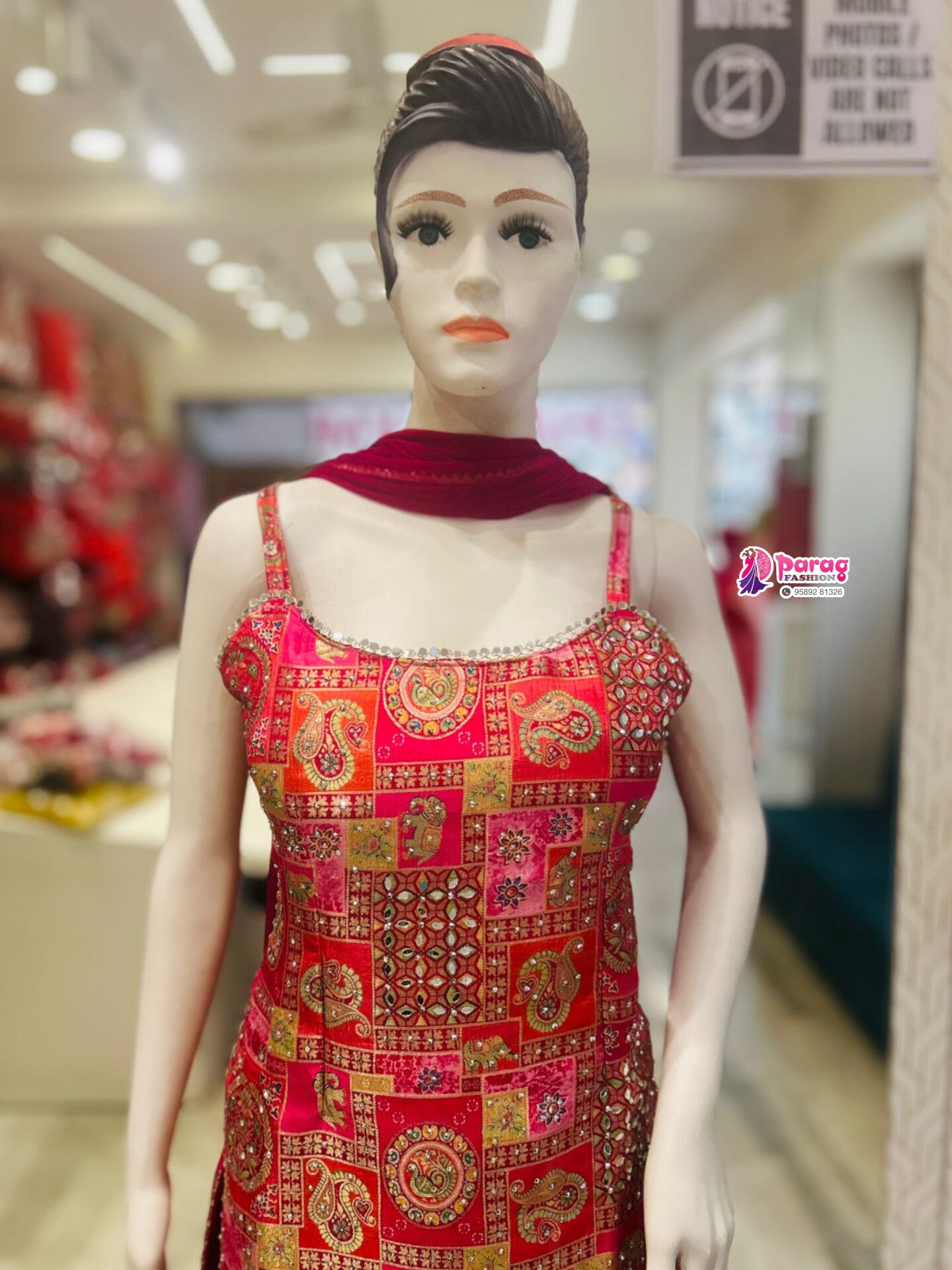 Rani Pink Kurti sharara set