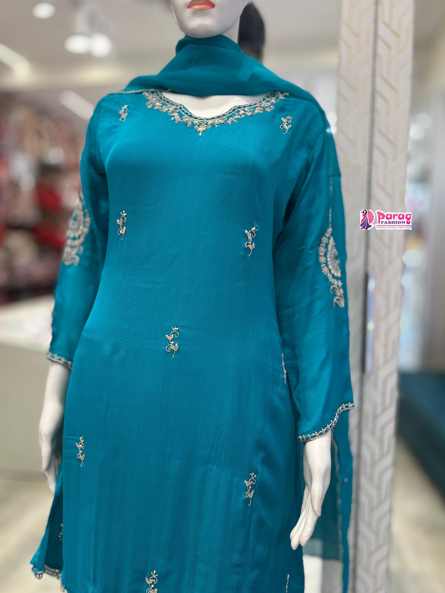 Chinon short Kurti Plazzo Set