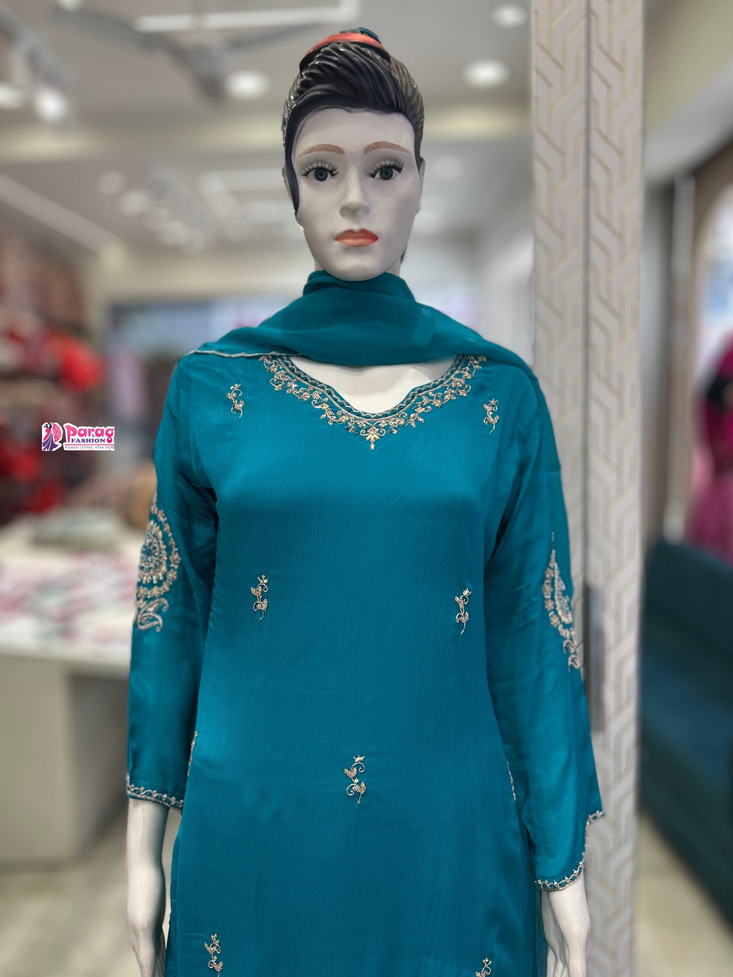Chinon short Kurti Plazzo Set