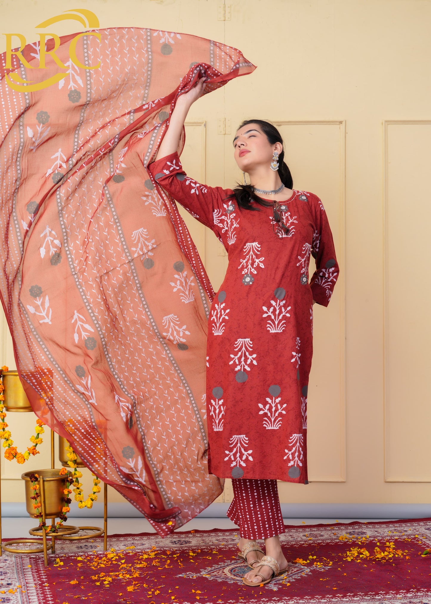 Cotton Kurti Suit Set