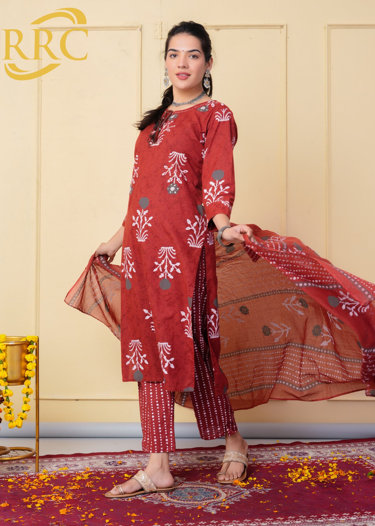 Cotton Kurti Suit Set