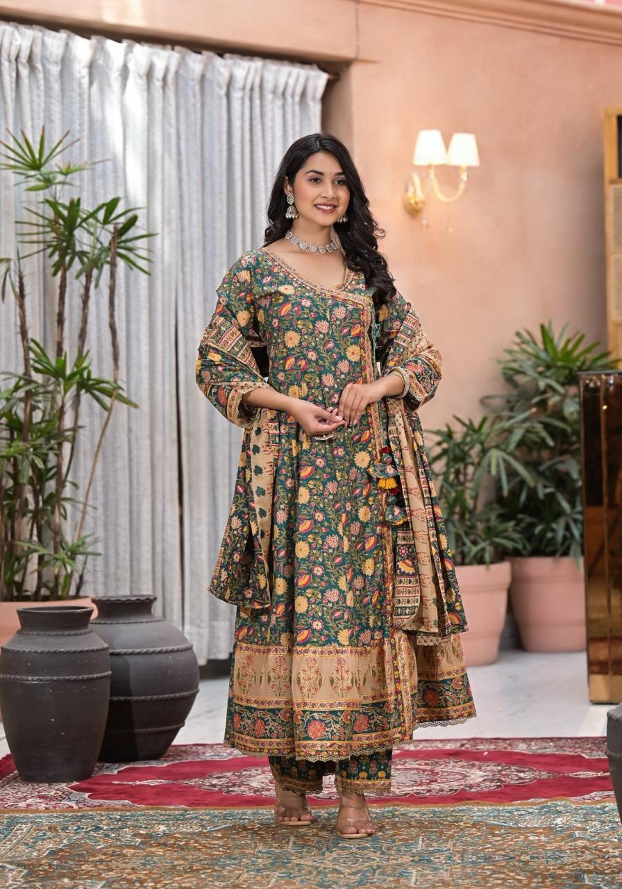 Angrakha Anarkali Suit set