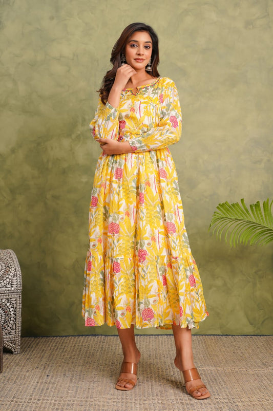 Mal Cotton Single Kurti Gher Set